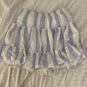 White and light blue princess Polly skirt